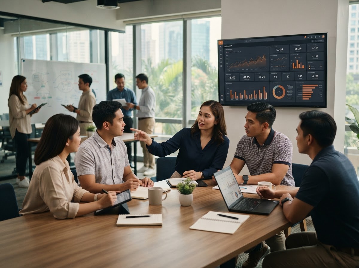 Vega Kapiture analysts reviewing portfolio risk data on a workstation